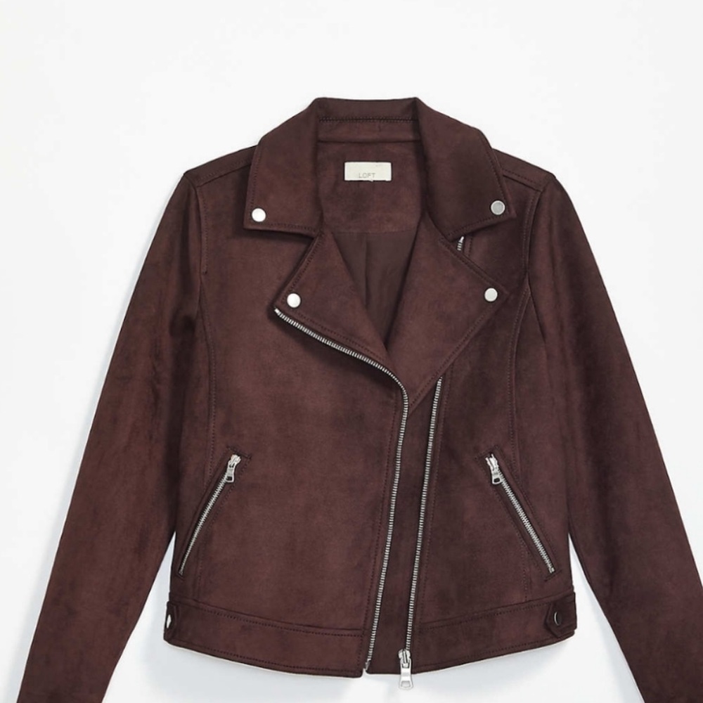 LOFT faux suede jacket